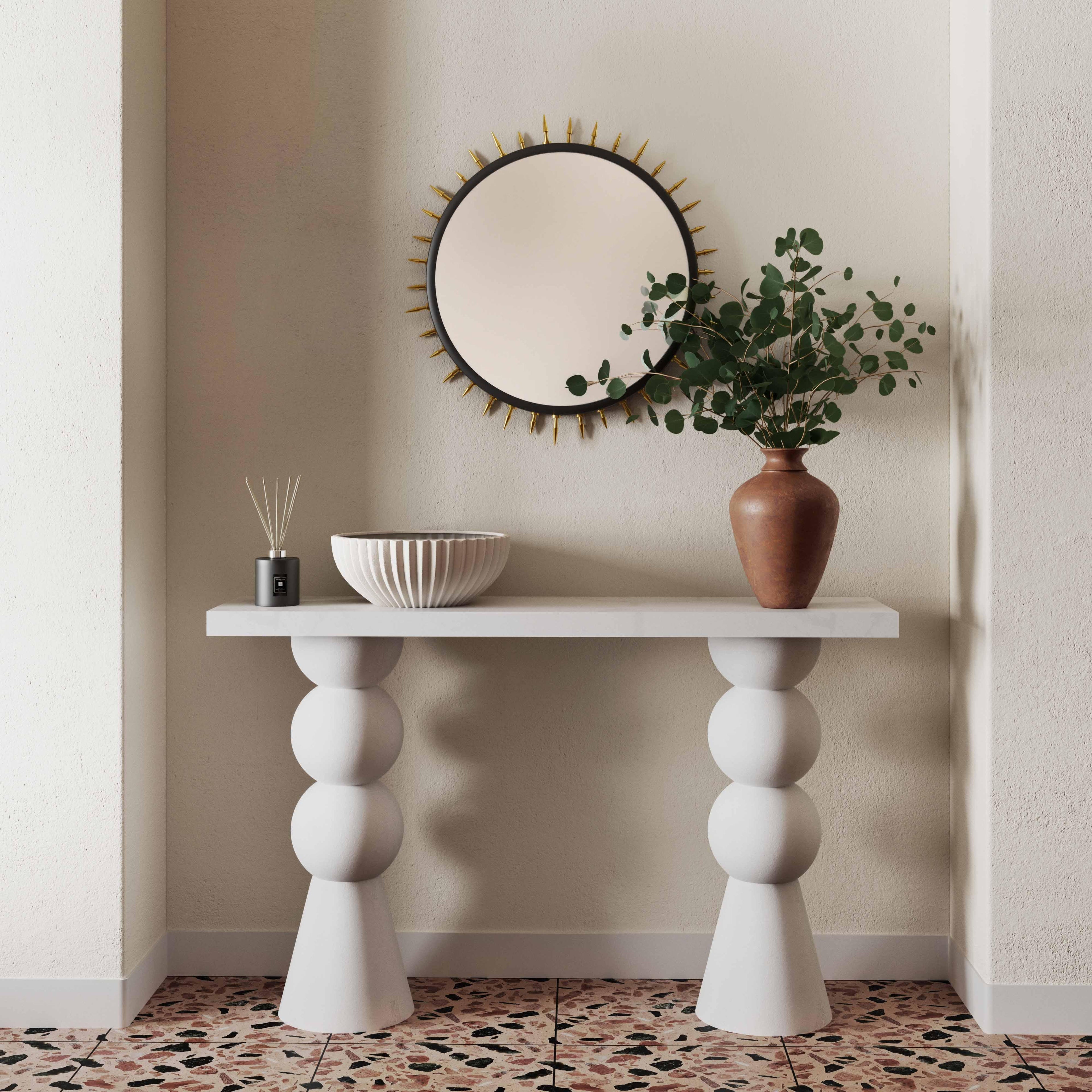 Lupita 53 White Console Table