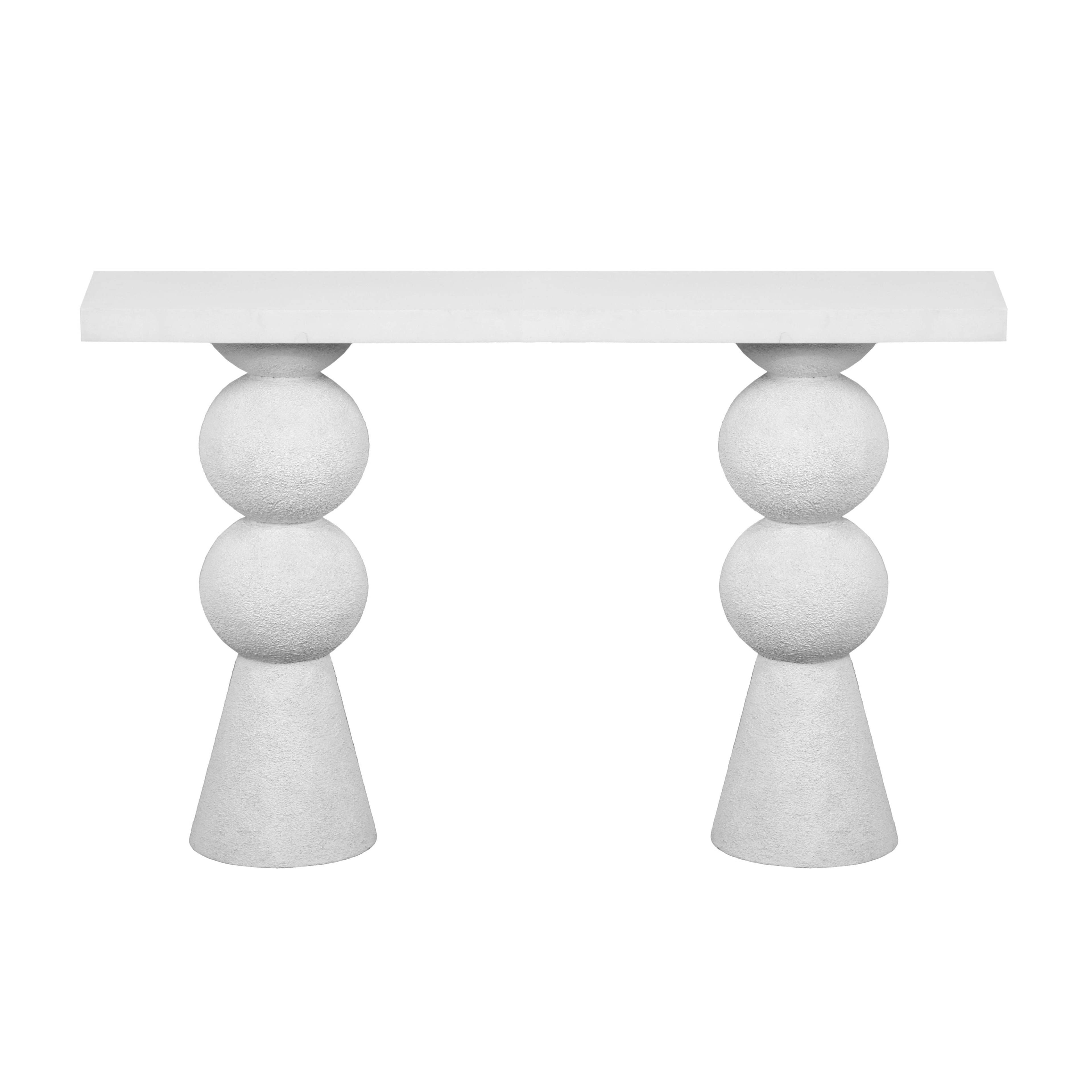 Lupita 53 White Console Table