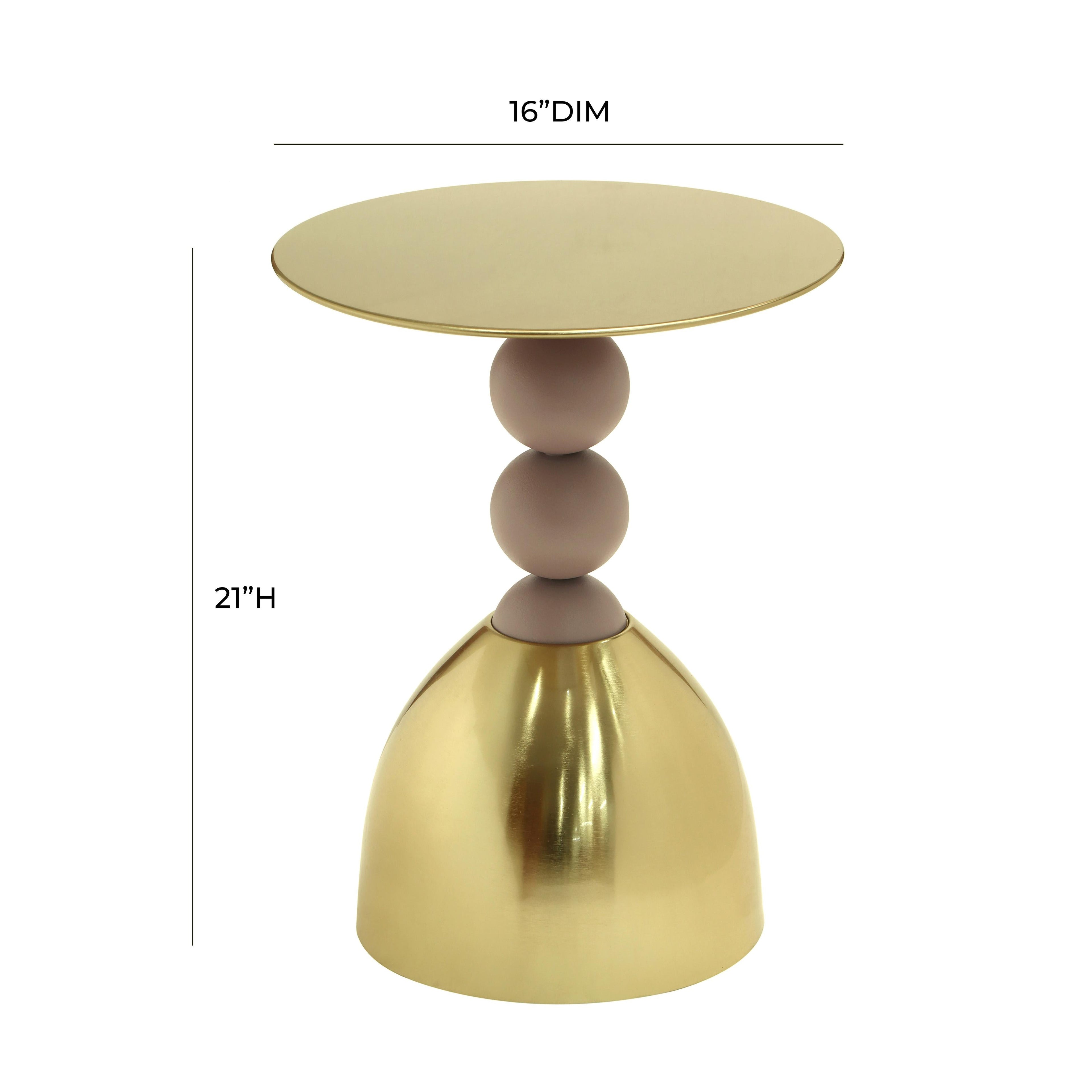 Daleyza Gold Side Table