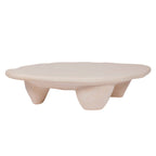 Athen 57 Nude Faux Stone Coffee Table