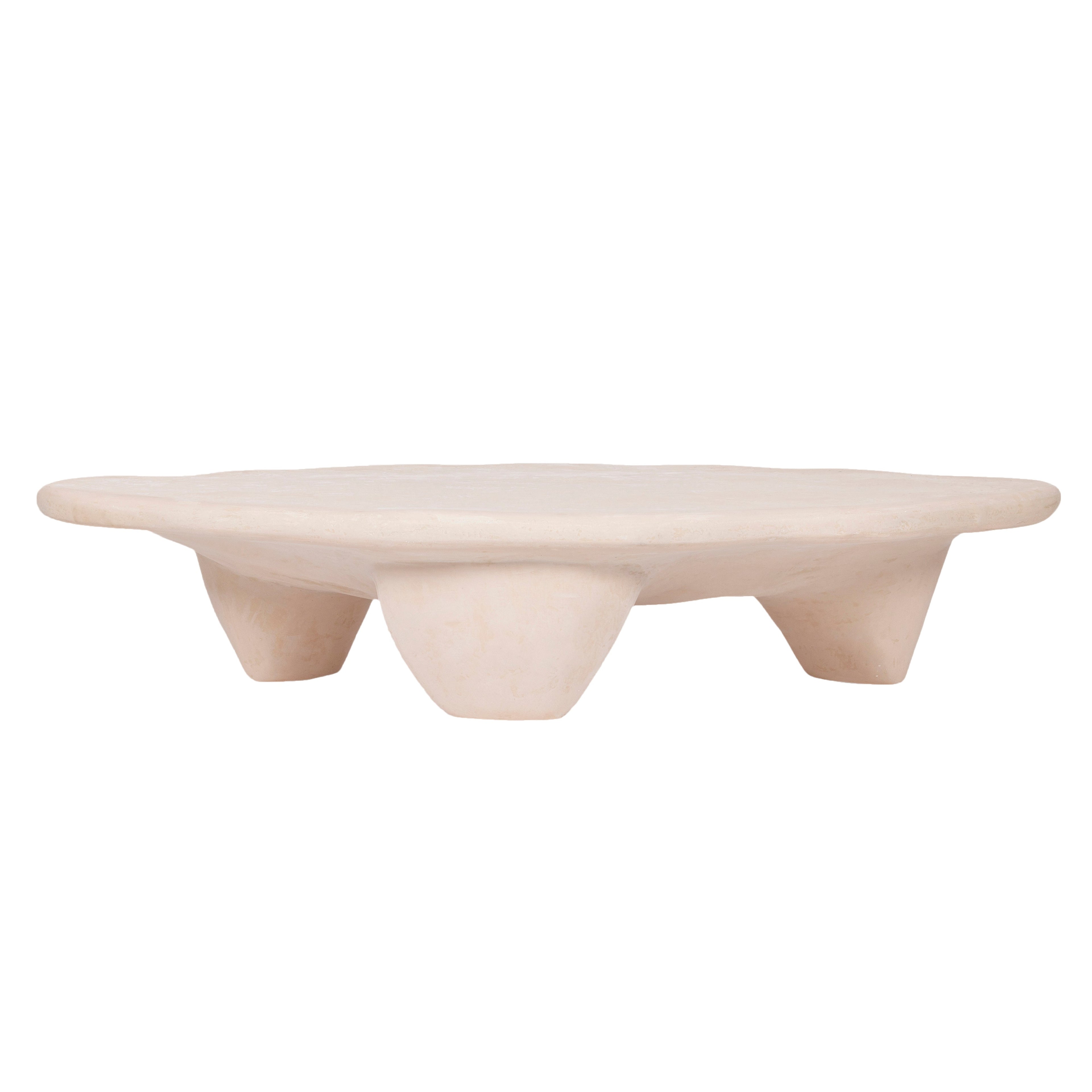 Athen 57 Nude Faux Stone Coffee Table