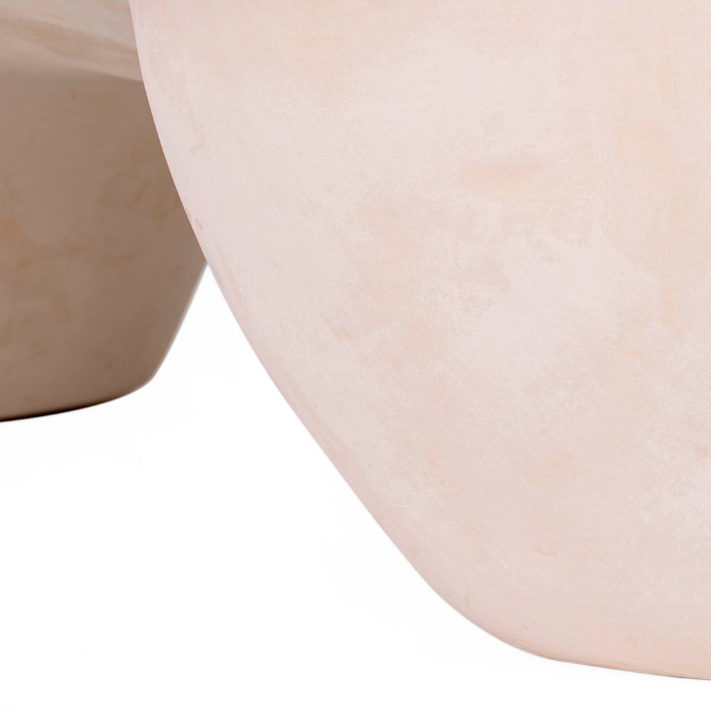 Athen 57 Nude Faux Stone Coffee Table