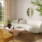 Athen 57 Nude Faux Stone Coffee Table