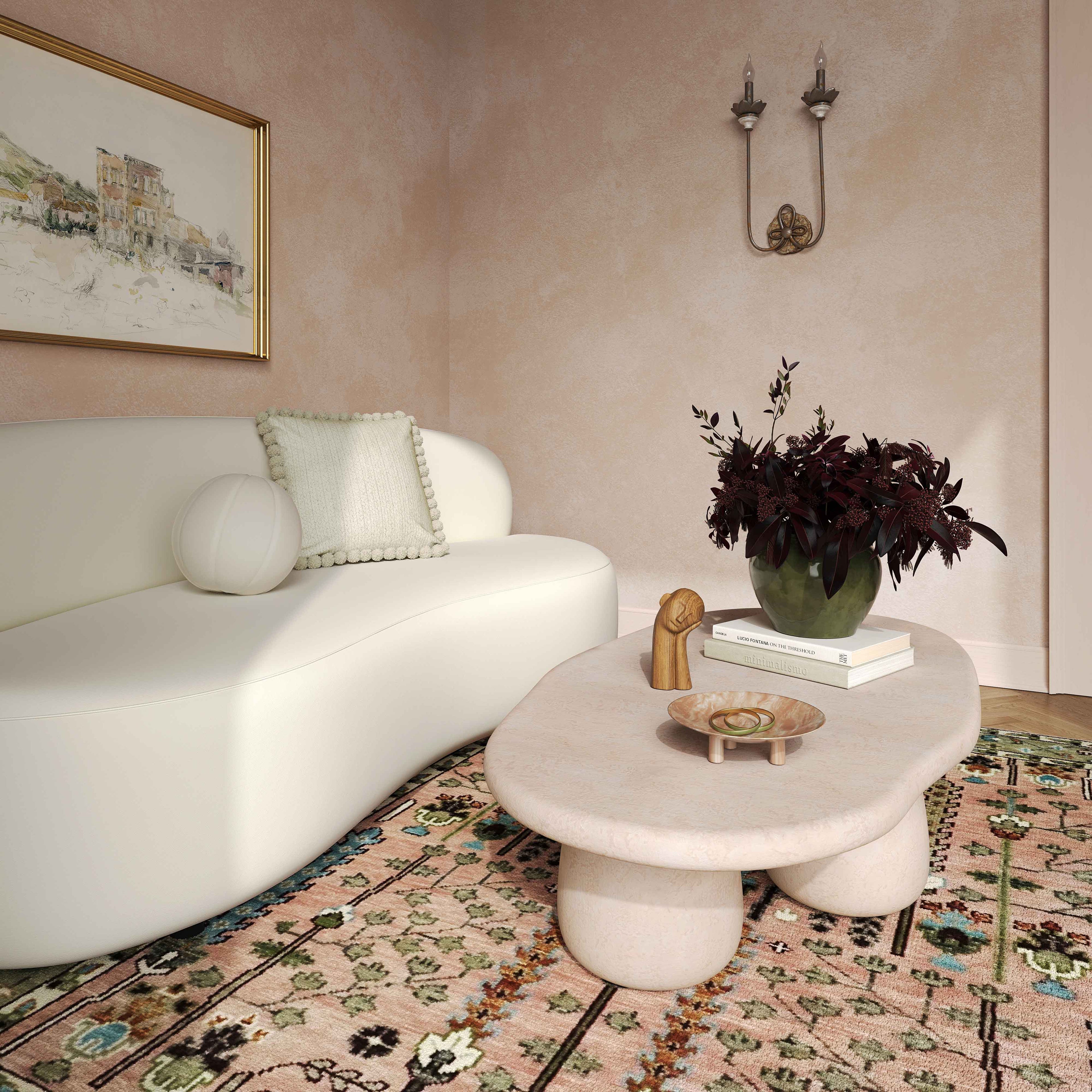 Rahul 59 Cream Coffee Table