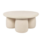 Rahul 34 Cream Round Coffee Table