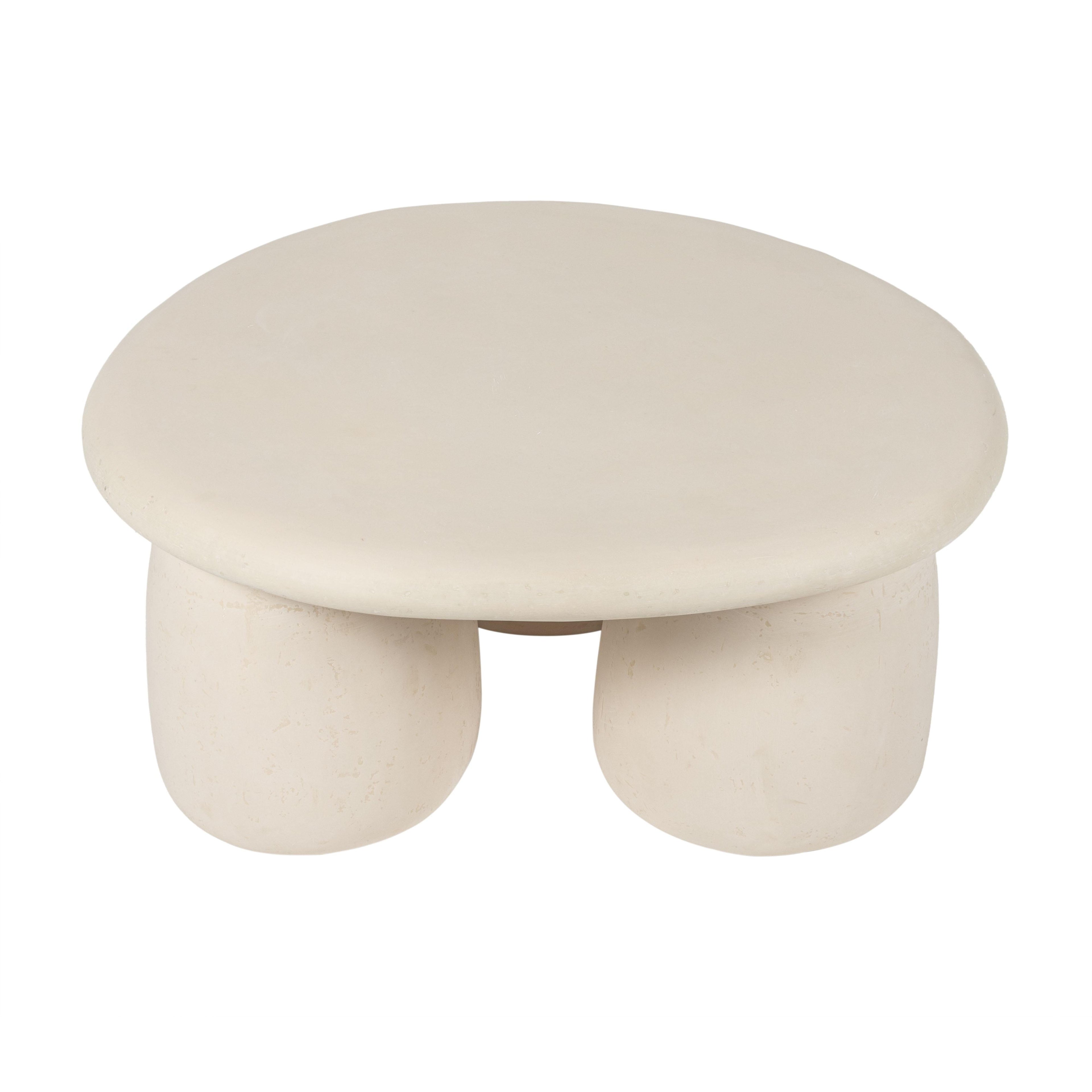 Rahul 34 Cream Round Coffee Table