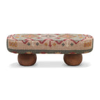 Rizi 53 Textured Wool Upholstered Bench