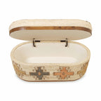 Olivier 41 Cotton Oval Storage Ottoman