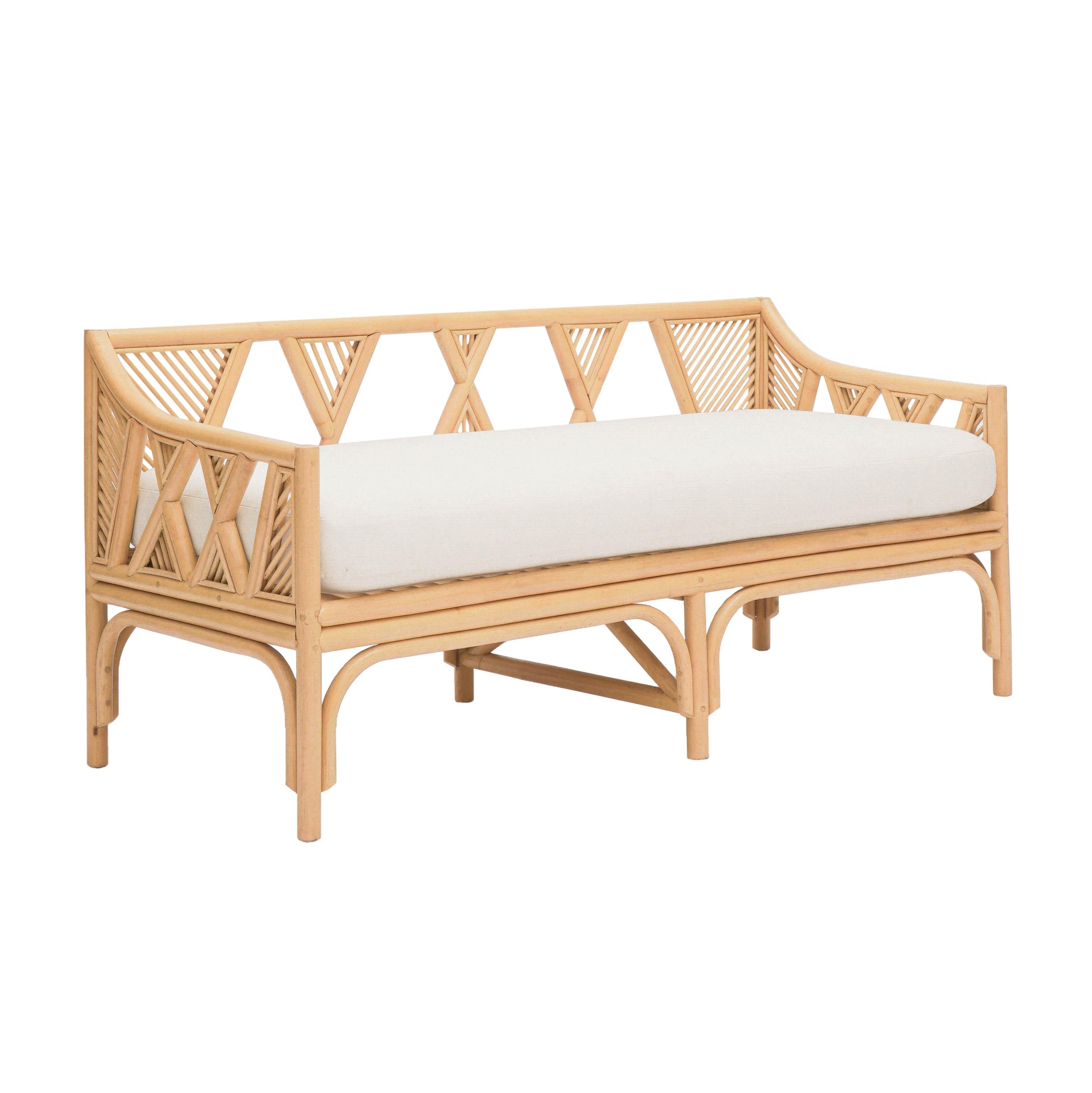 Jayla 54 Natural Rattan Bench