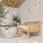 Jayla 54 Natural Rattan Bench