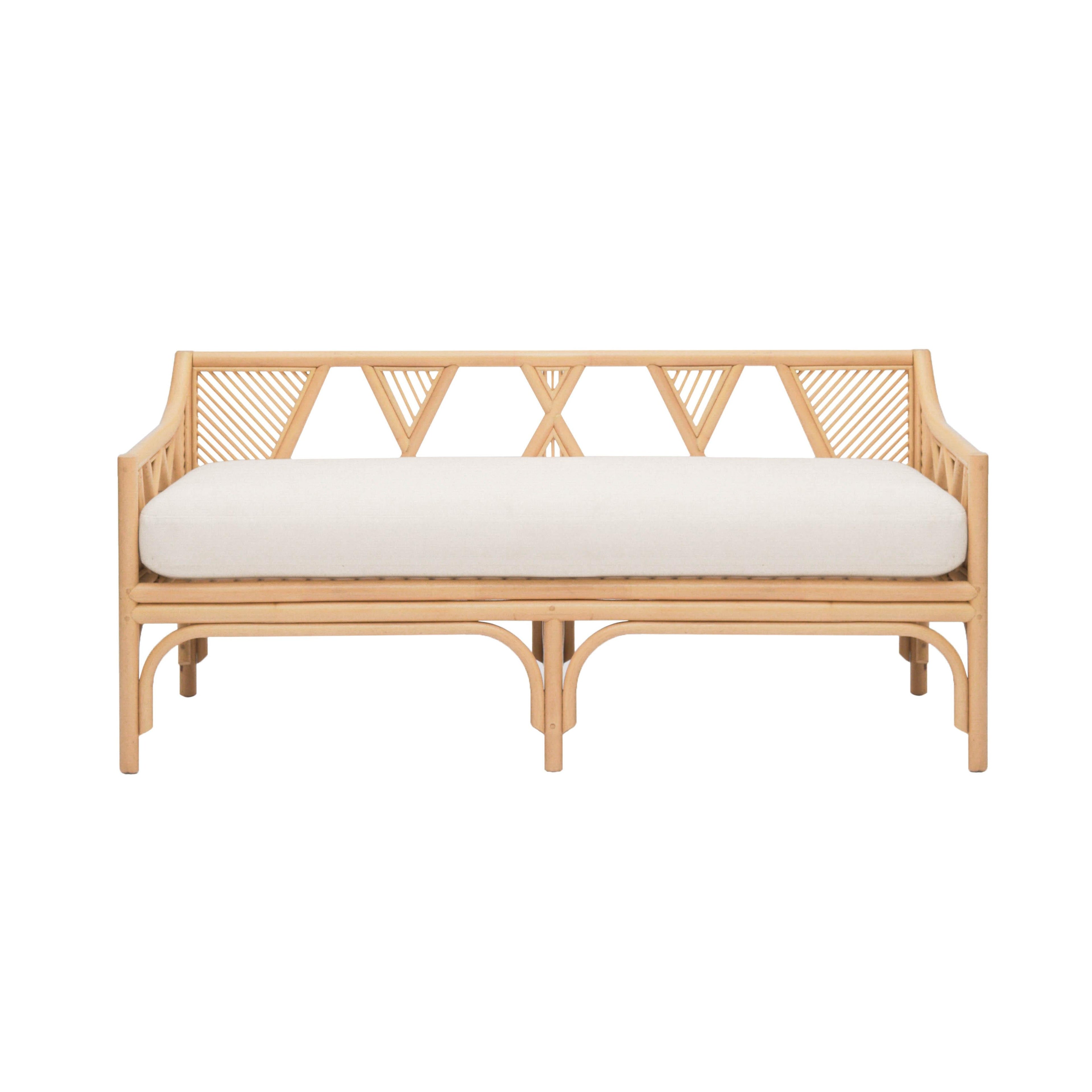 Jayla 54 Natural Rattan Bench