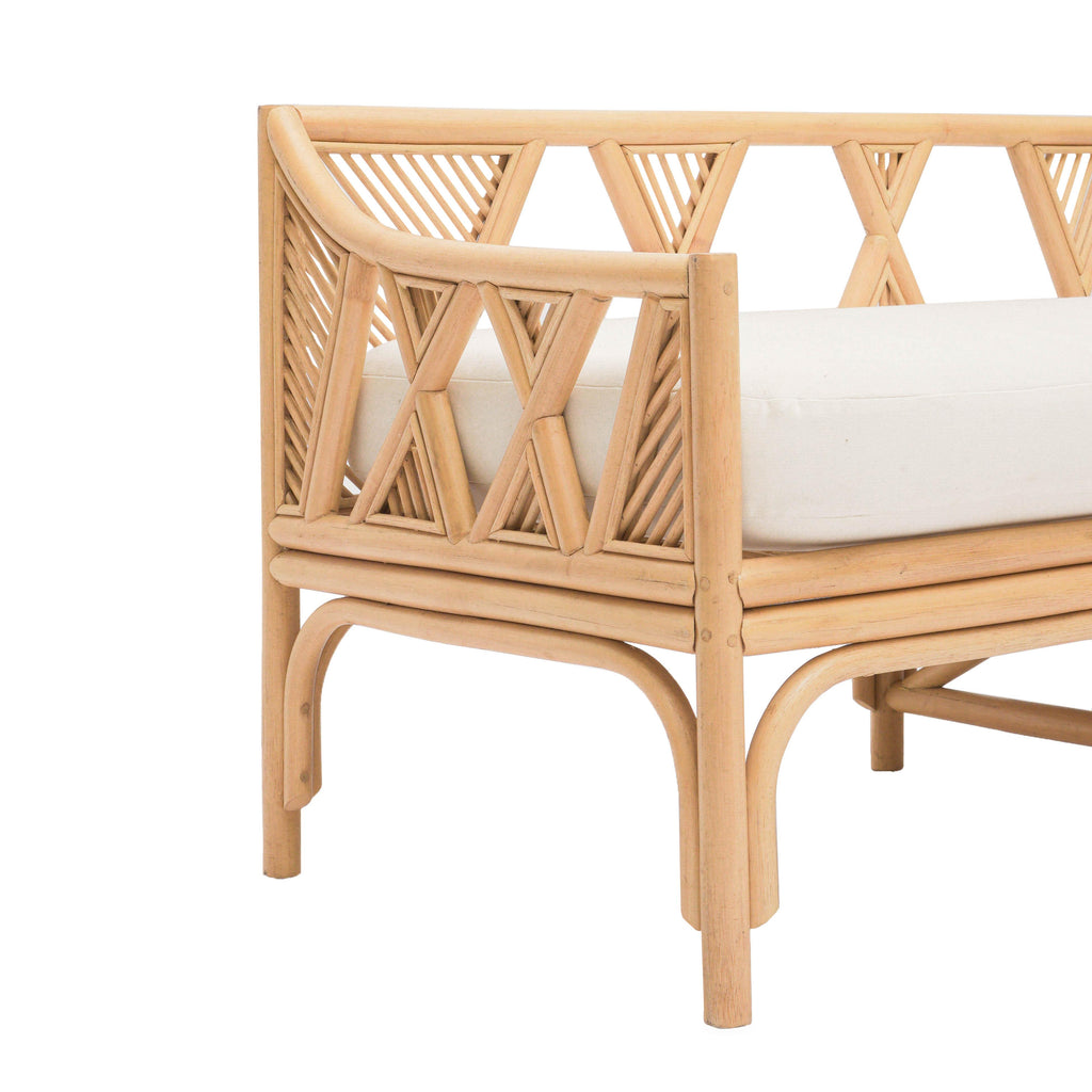 Jayla 54 Natural Rattan Bench