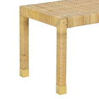 Amara Cream Linen Bench