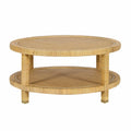 Amara 33 Natural Rattan Round Coffee Table