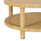 Amara 33 Natural Rattan Round Coffee Table
