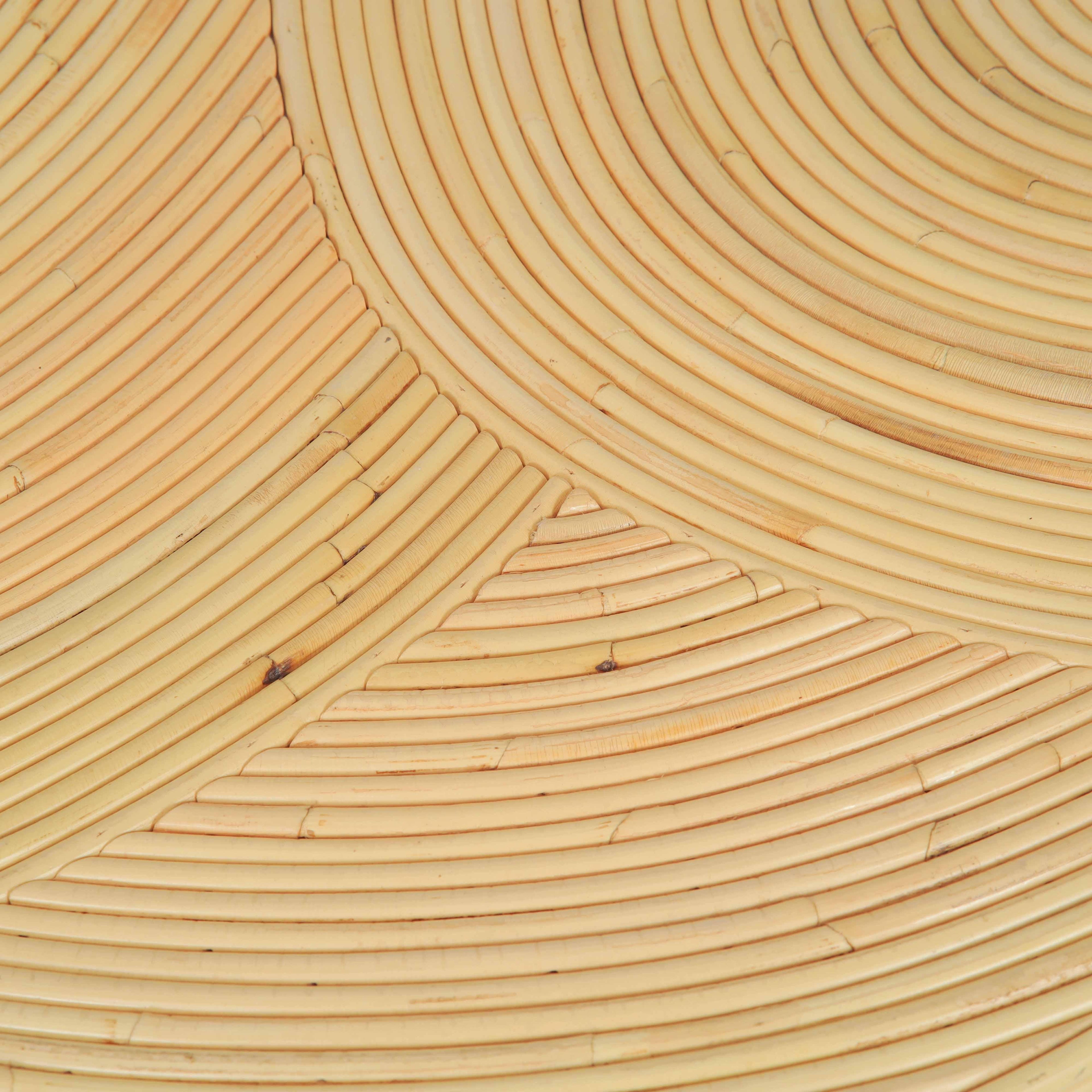 Matea Natural Rattan Arch Side Table