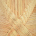 Matea Natural Rattan Cross Side Table