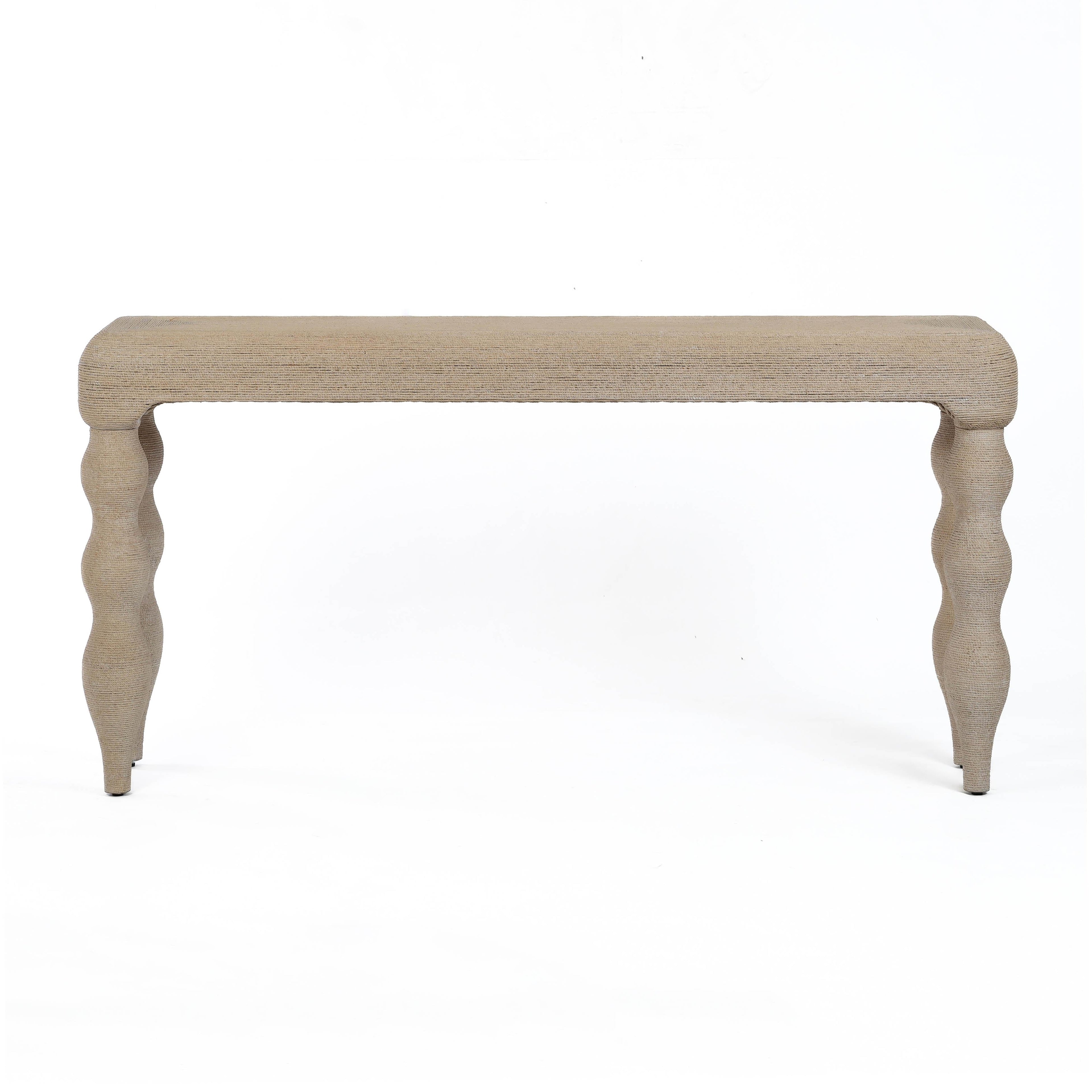 Vicky 68 Natural Rattan Console Table