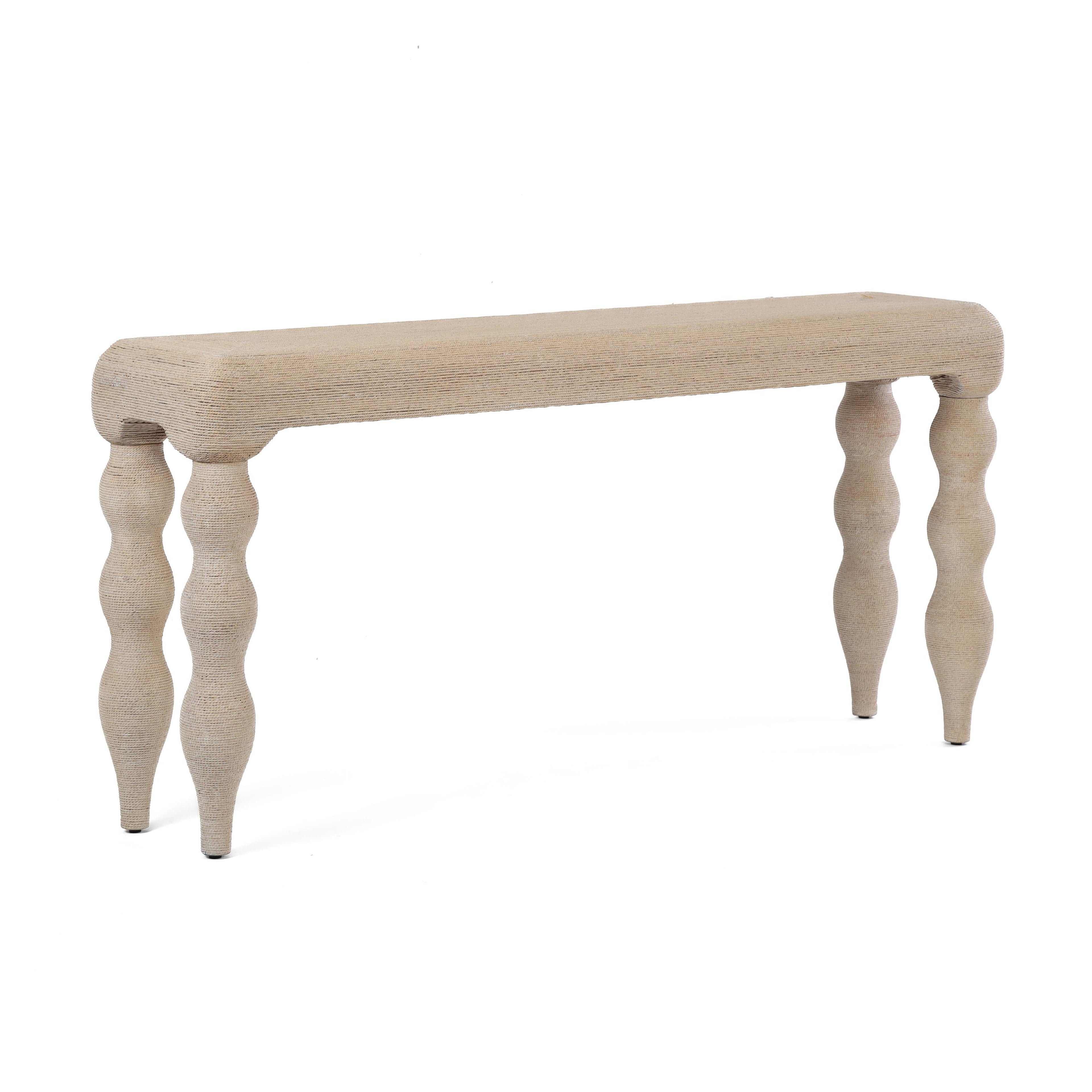 Vicky 68 Natural Rattan Console Table