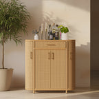 Tarot Natural Rattan Bar Cabinet