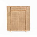 Tarot Natural Rattan Bar Cabinet