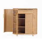 Tarot Natural Rattan Bar Cabinet