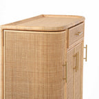 Tarot Natural Rattan Bar Cabinet
