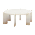 Gloria 35 Cream Oak Round Coffee Table