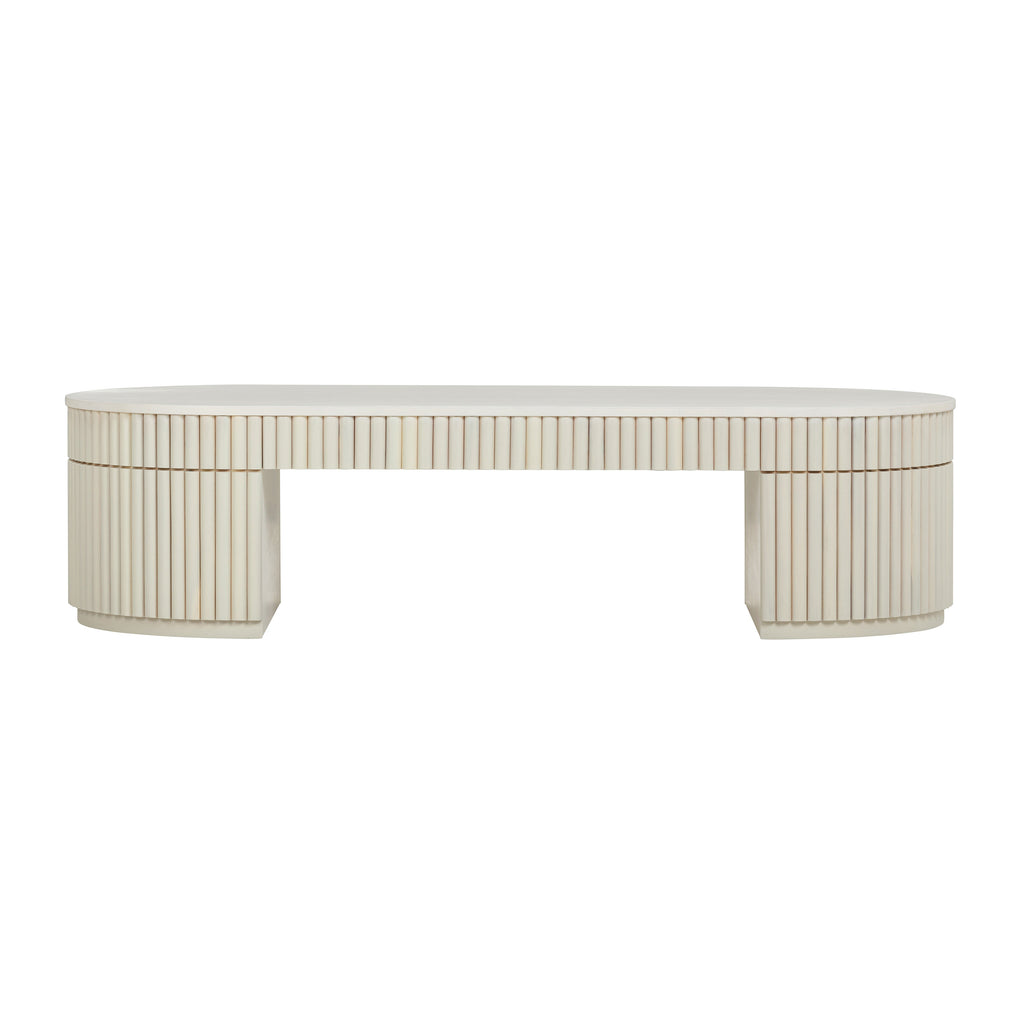 Bella 48 Cream Oval Coffee Table