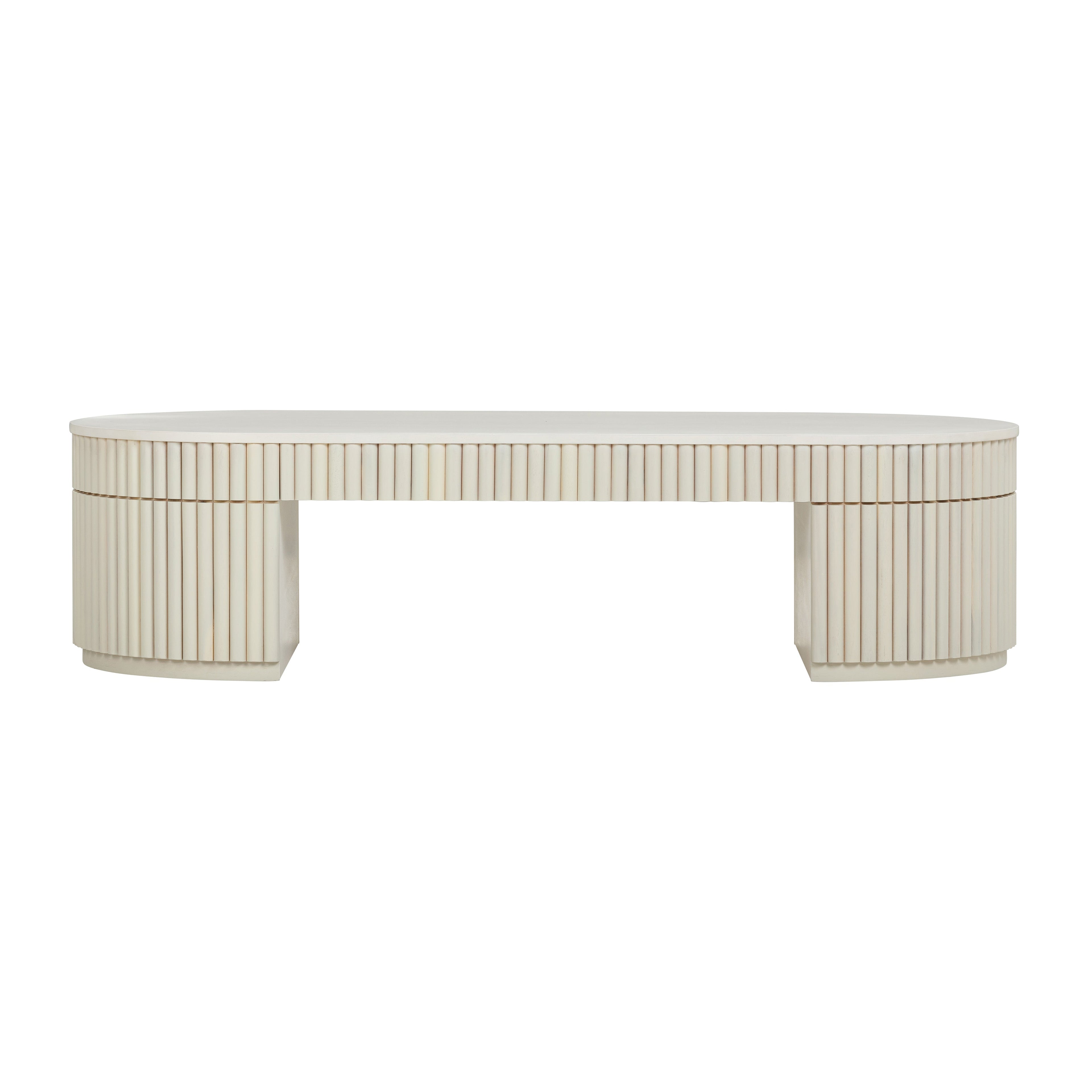 Bella 48 Cream Oval Coffee Table