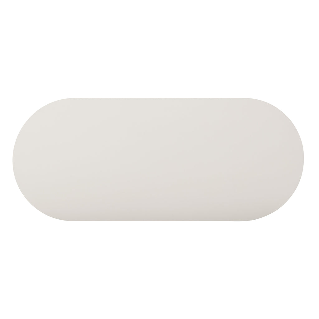Bella 48 Cream Oval Coffee Table