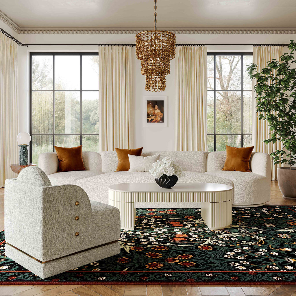 Bella 48 Cream Oval Coffee Table