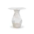 Esme Faux Marble Indoor / Outdoor Round Side Table