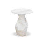 Esme Faux Marble Indoor / Outdoor Round Side Table