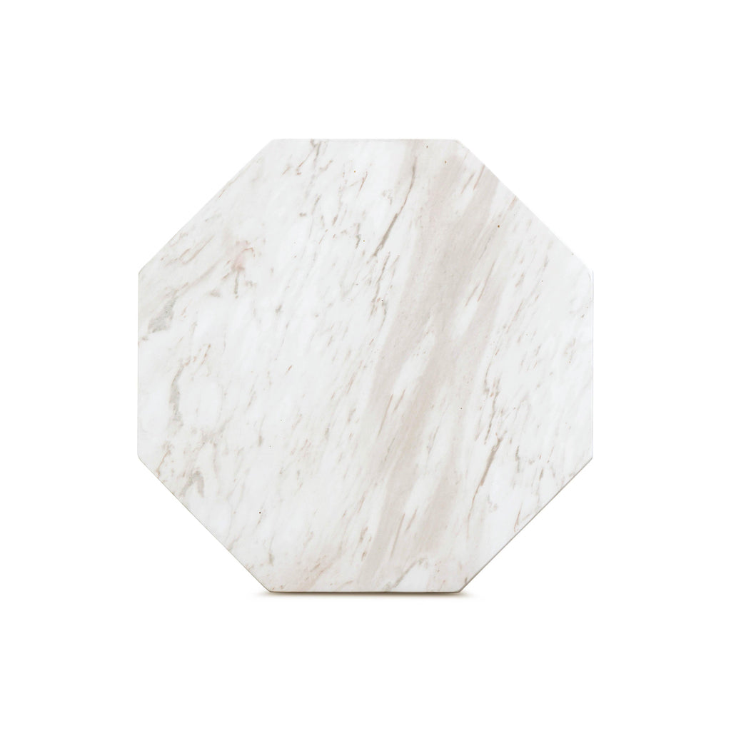 Esme Faux Marble Indoor / Outdoor Round Side Table