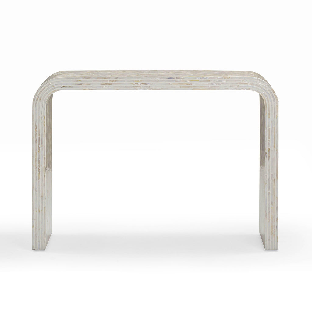 Opus 43 Cream Capiz Shell Console Table