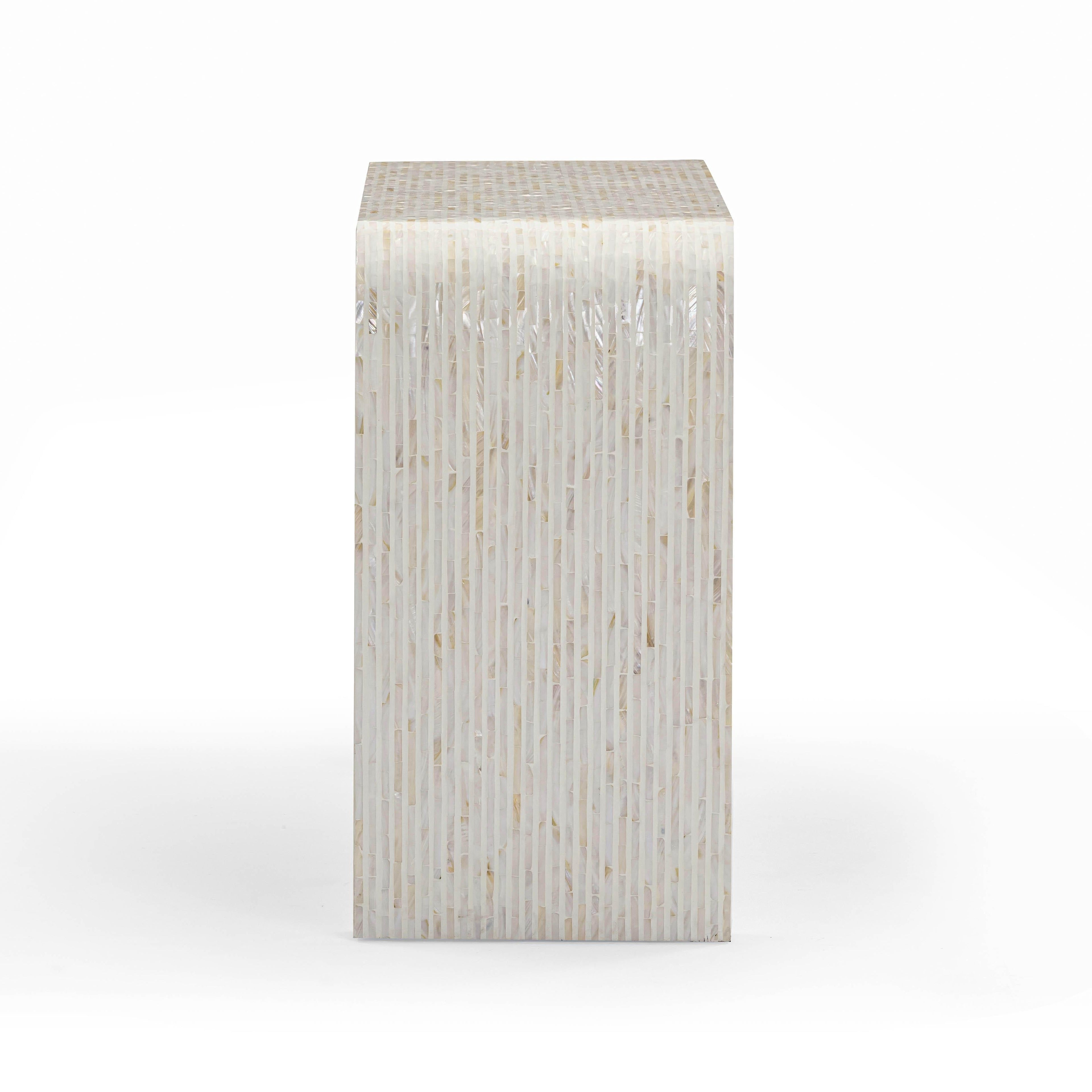 Opus 43 Cream Capiz Shell Console Table