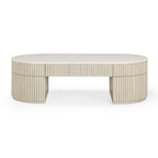 Bella 52 Cream Large Storage Coffee Table