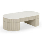 Bella 52 Cream Large Storage Coffee Table