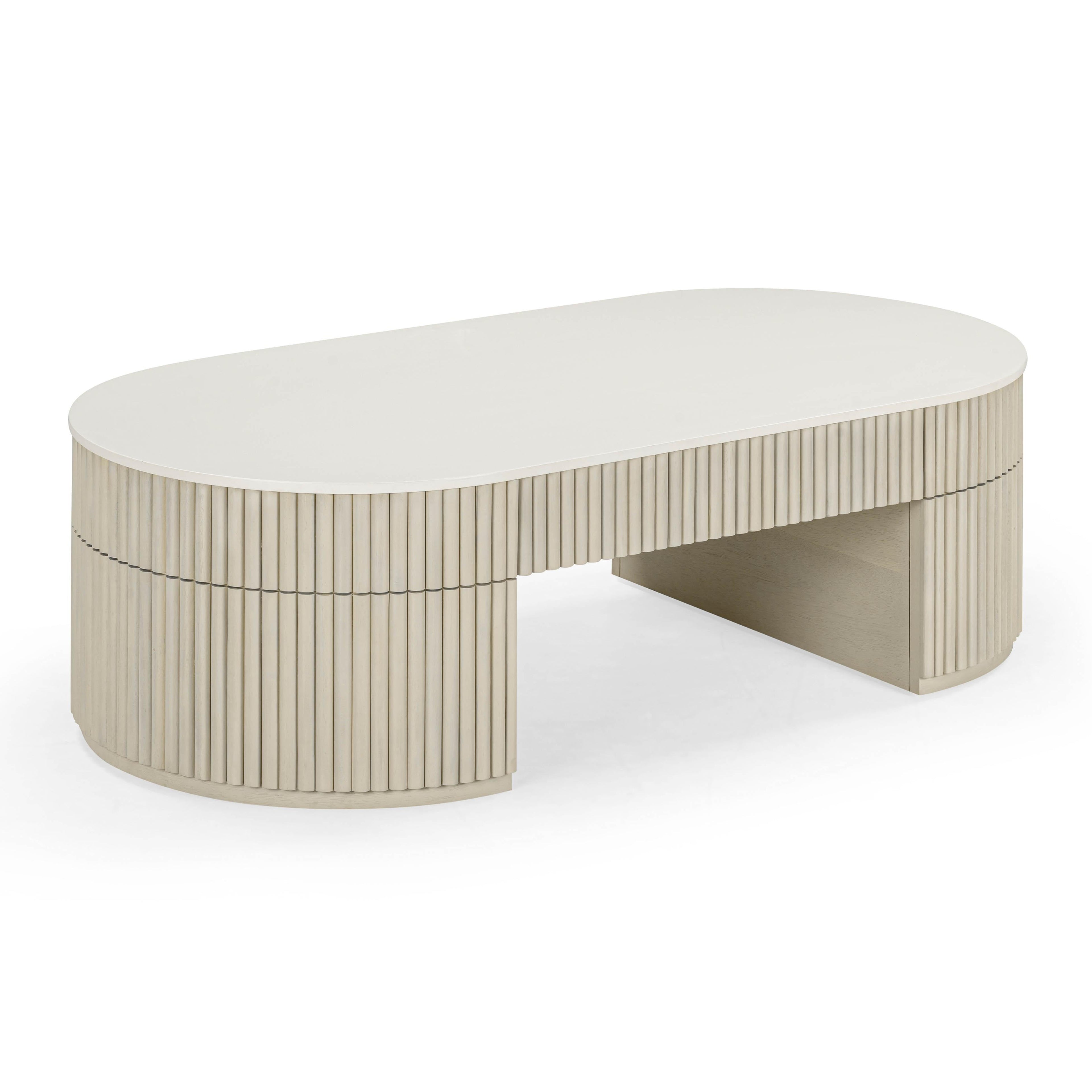 Bella 52 Cream Large Storage Coffee Table