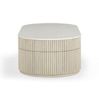 Bella 52 Cream Large Storage Coffee Table