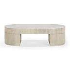 Bella 52 Cream Large Storage Coffee Table
