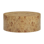 Fig 36 Natural Burl Drum Round Coffee Table