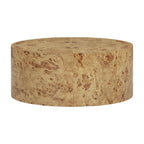 Fig 36 Natural Burl Drum Round Coffee Table