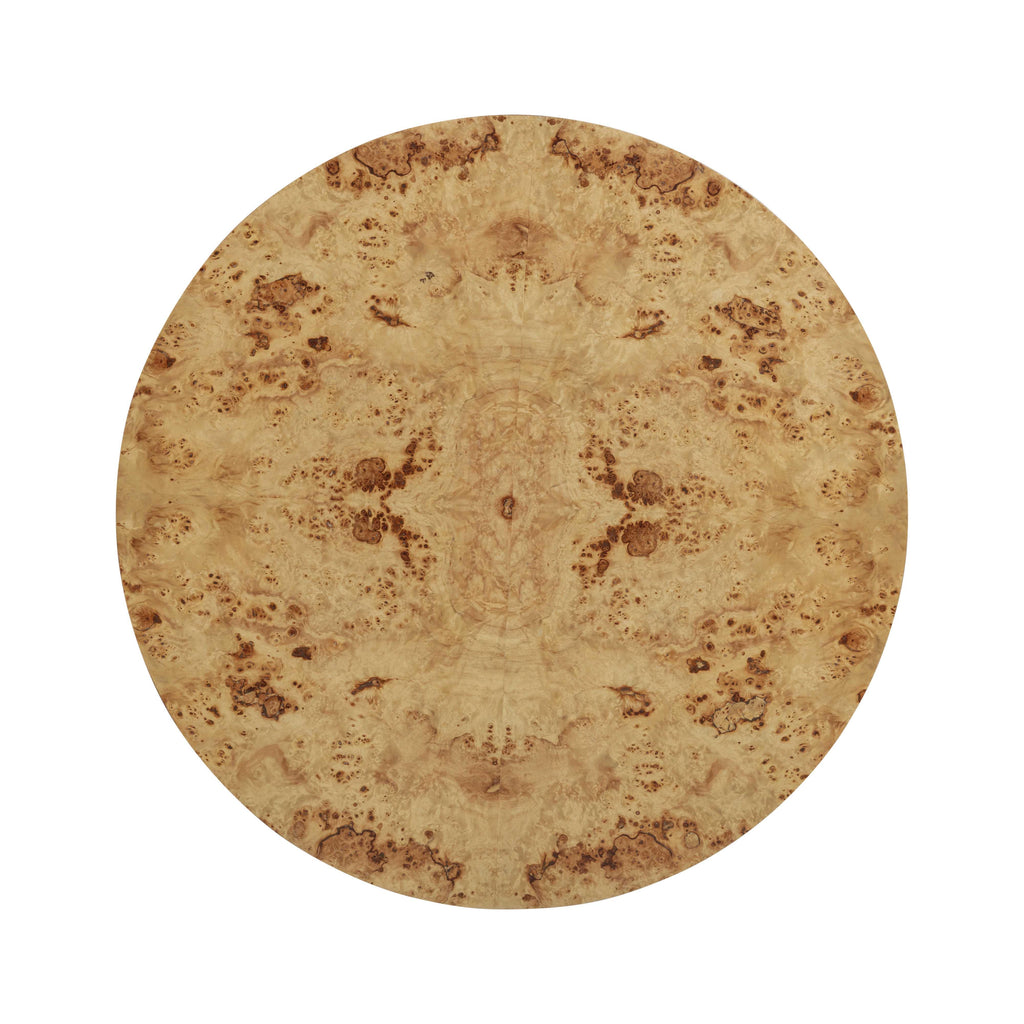 Fig 36 Natural Burl Drum Round Coffee Table