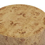 Fig 36 Natural Burl Drum Round Coffee Table