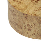 Fig 36 Natural Burl Drum Round Coffee Table