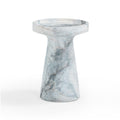 Zara Faux Aegean Marble Indoor/Outdoor Side Table