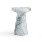 Zara Faux Aegean Marble Indoor/Outdoor Side Table