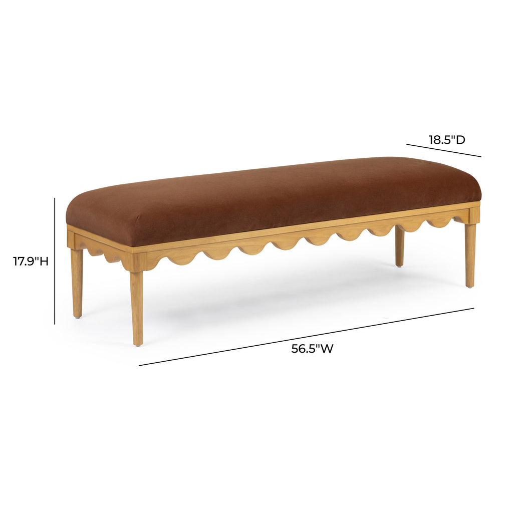 Oodle 56.5 Vegan Mohair Bench
